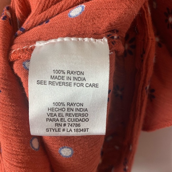 PATRONS OF PEACE Floral Surplice Crop Top - Picture 10 of 10